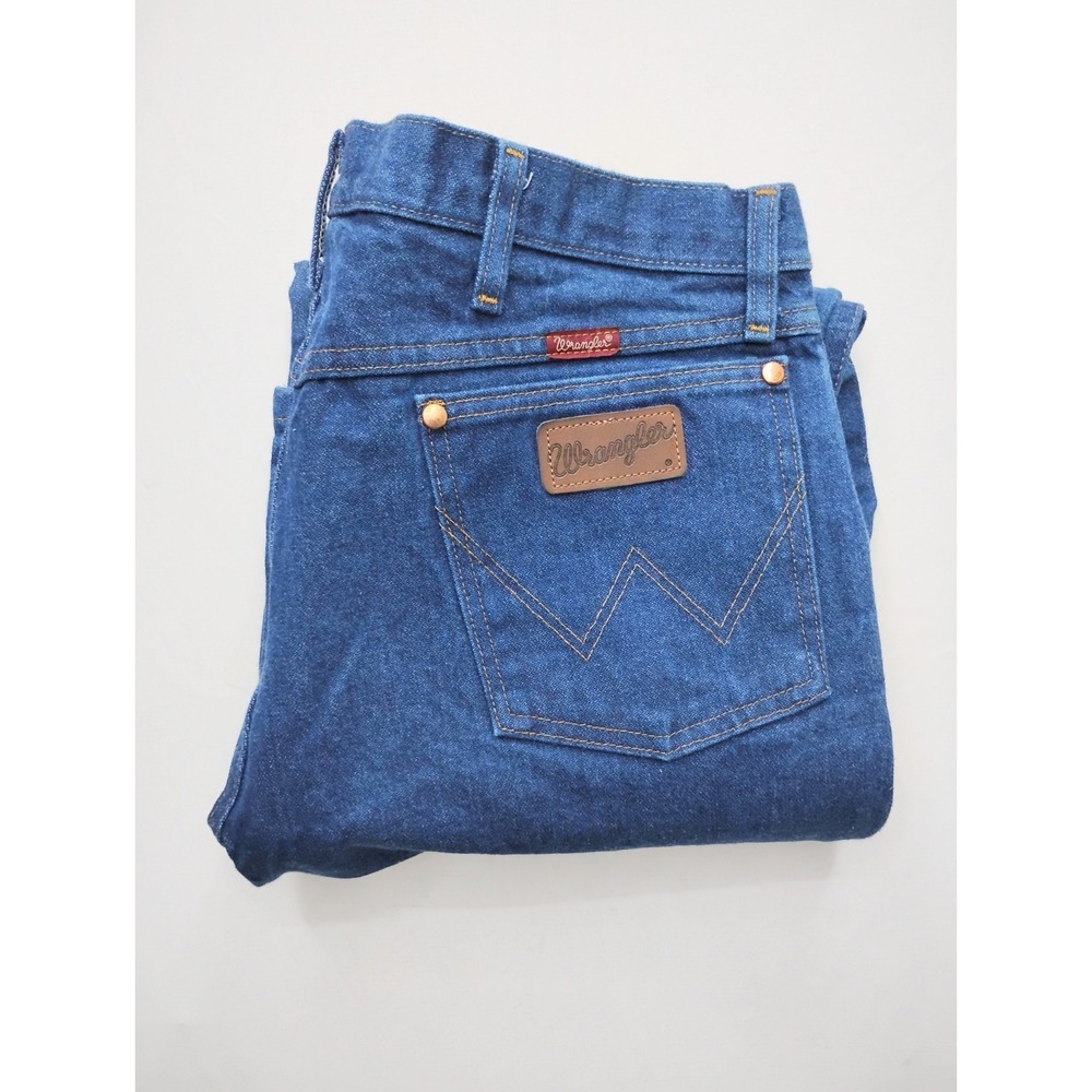 Wrangler Jeans 31MWZ Mens 36x32 Blue Slim Fit Cowboy Cut Jeans